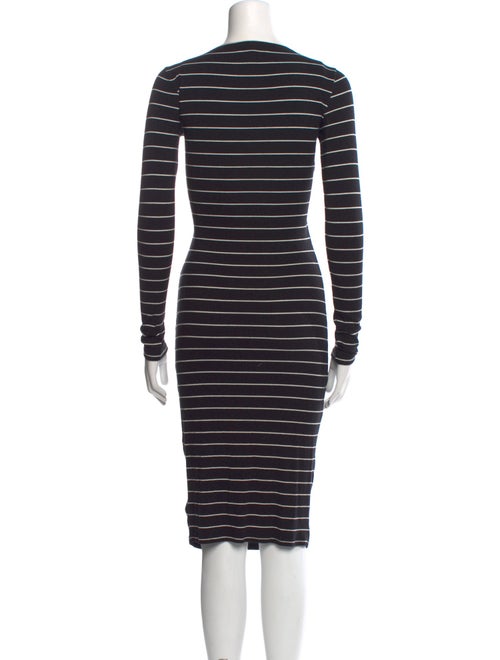 Intermix Striped Midi Length Dress