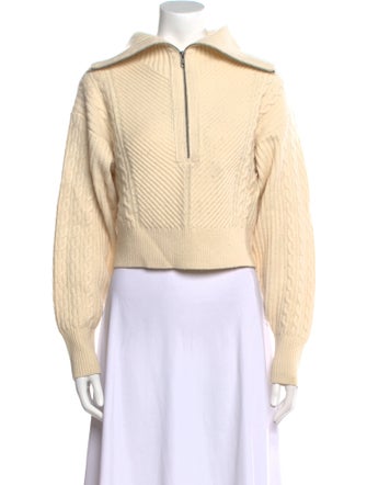 Intermix Wool Mock Neck Sweater