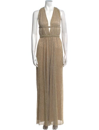 Intermix Plunge Neckline Jumpsuit