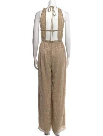 Intermix Plunge Neckline Jumpsuit