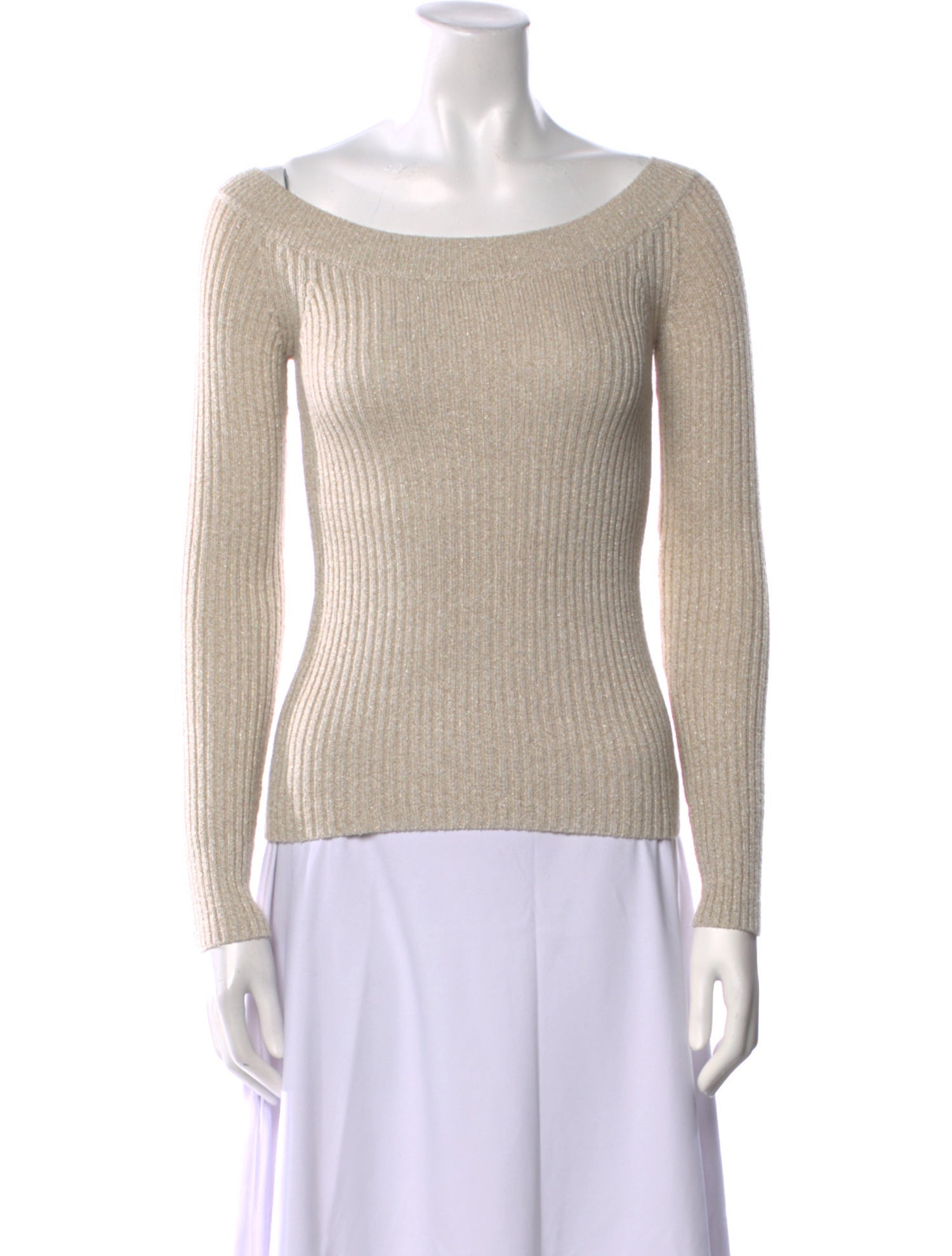 Intermix Crochet Scoop Neck Sweater