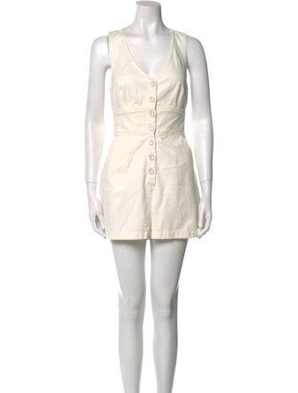 Intermix V-Neck Romper