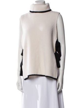 Intermix Wool Colorblock Pattern Sweater