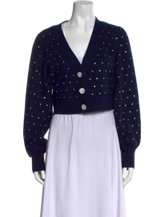 Intermix Wool Polka Dot Print Sweater