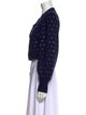 Intermix Wool Polka Dot Print Sweater