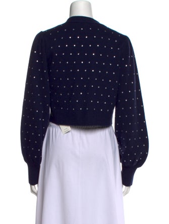 Intermix Wool Polka Dot Print Sweater