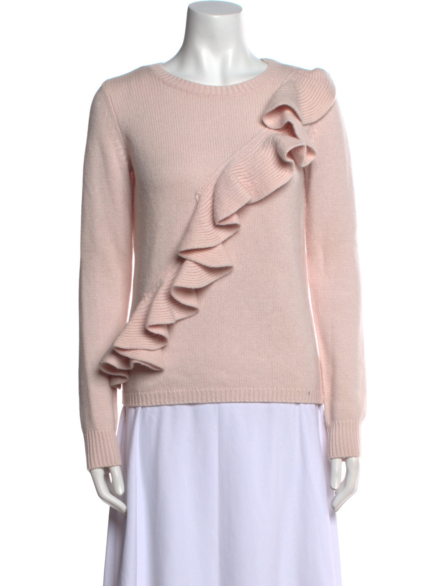 Intermix Wool Scoop Neck Sweater