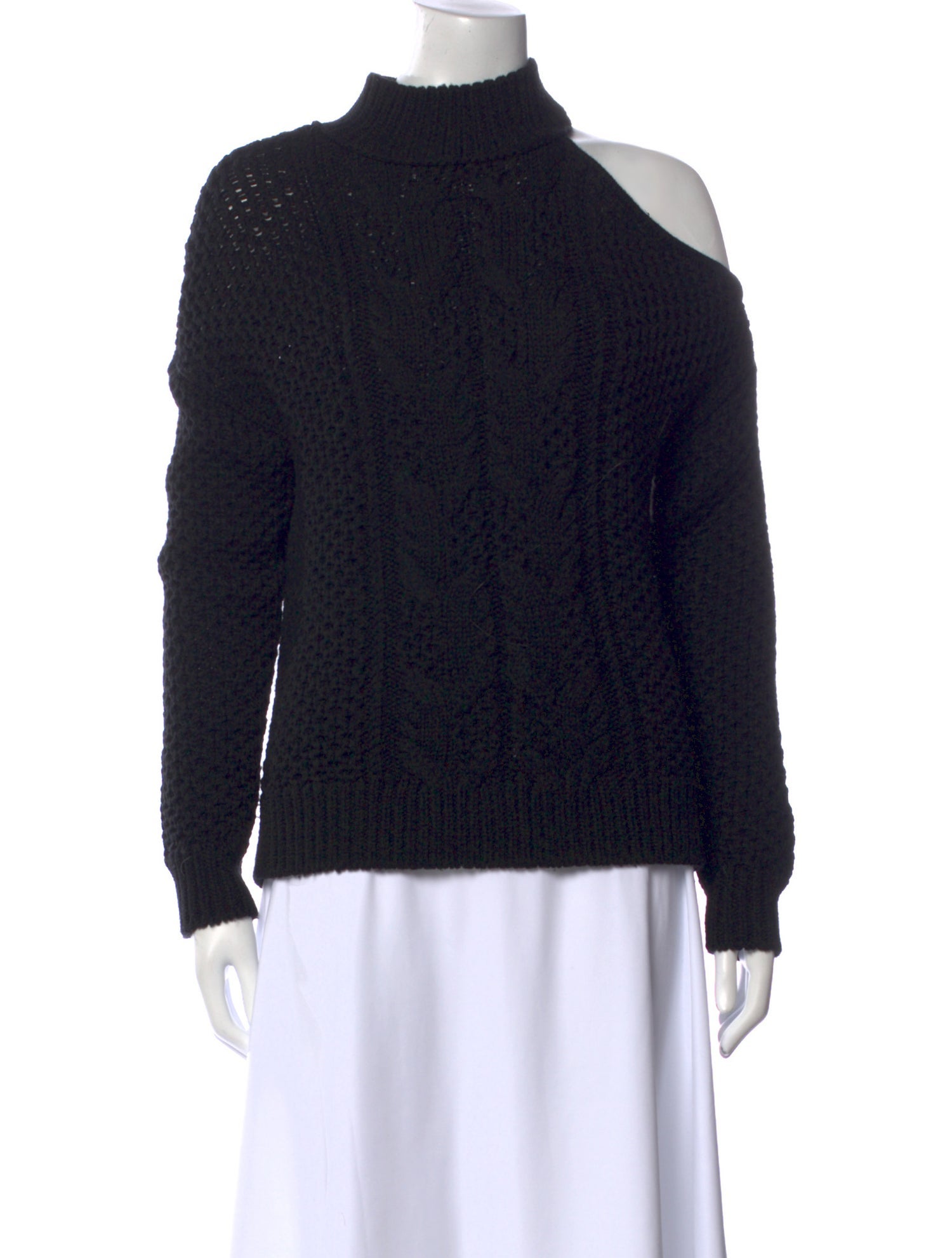 Intermix Wool Mock Neck Sweater