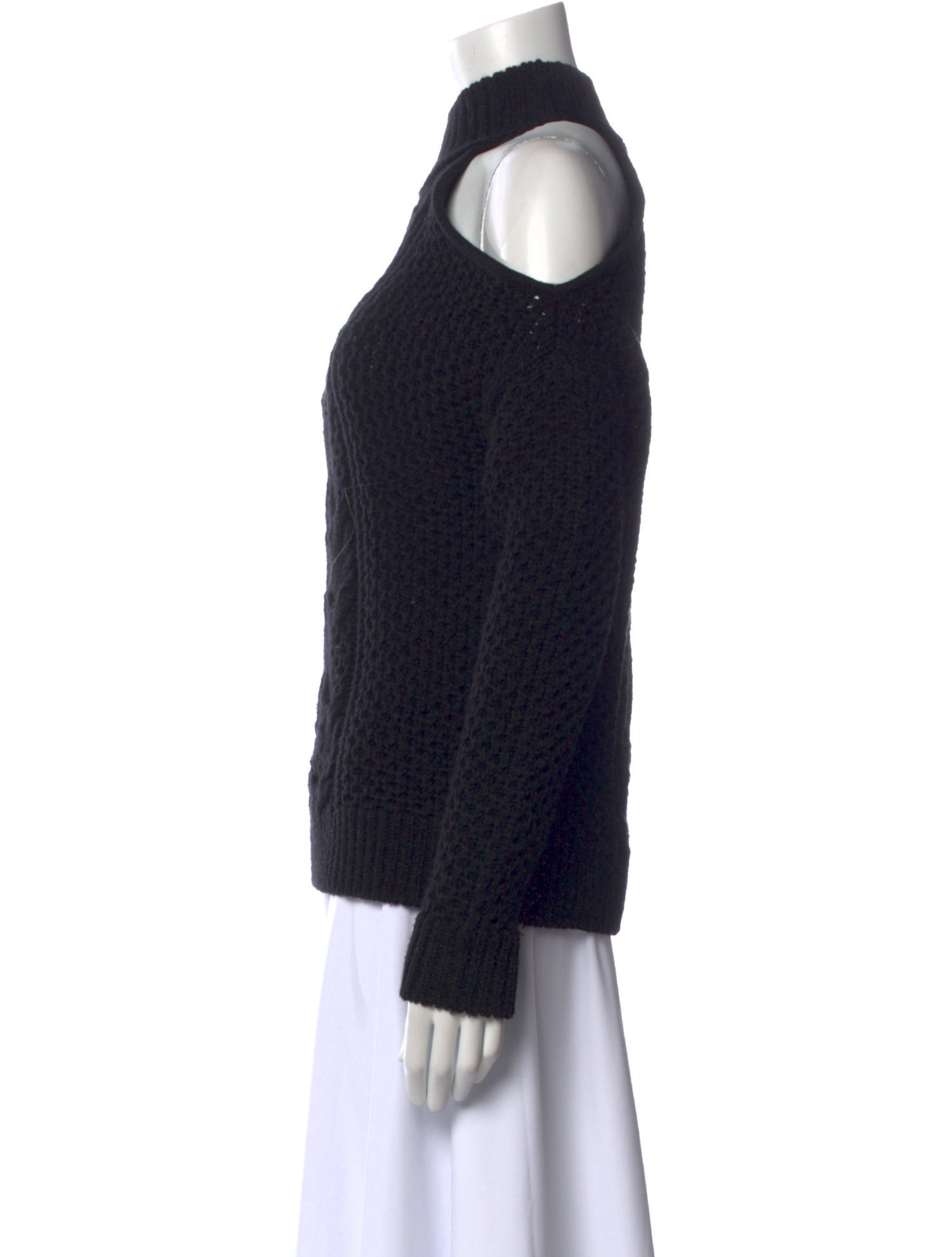 Intermix Wool Mock Neck Sweater