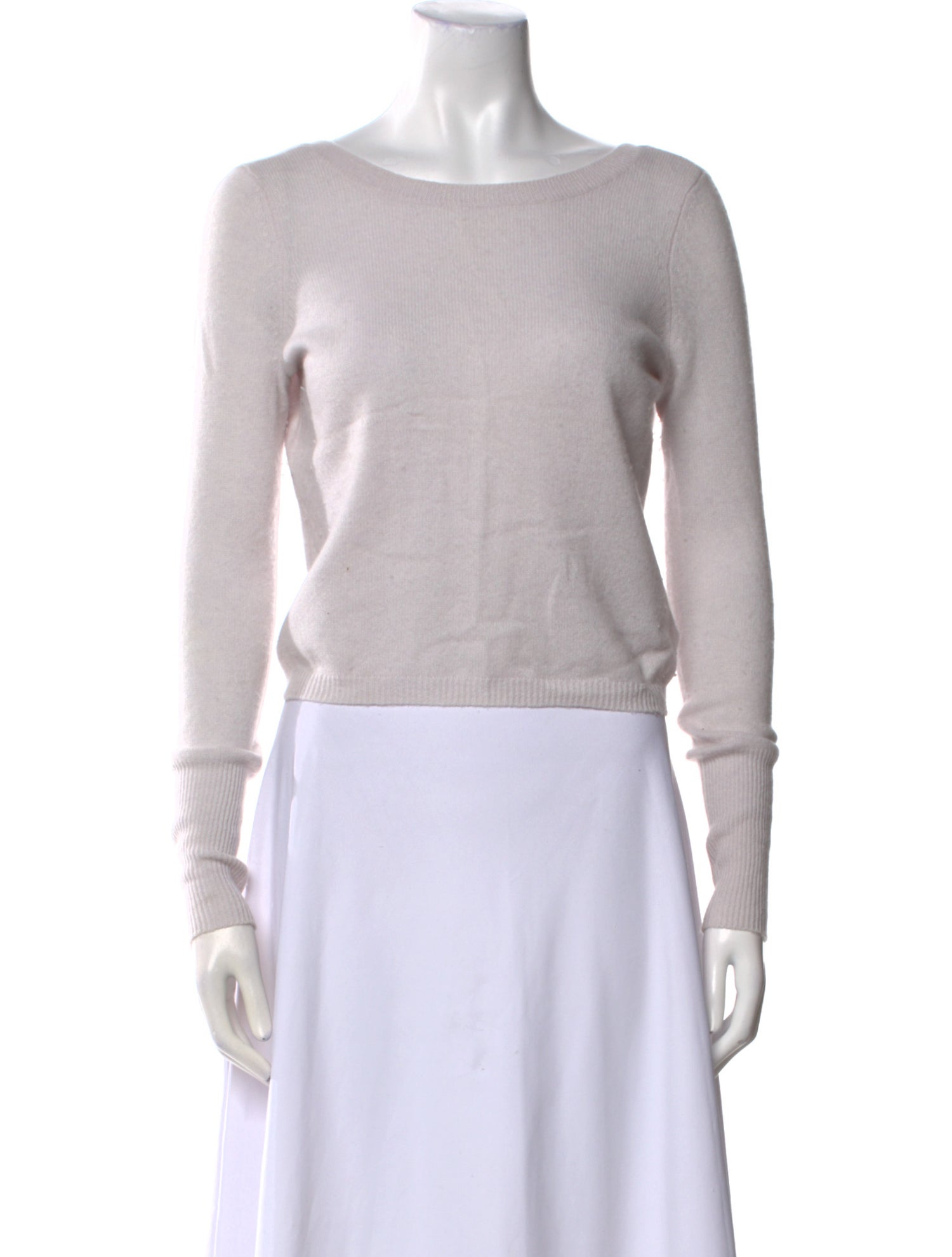 Intermix Cashmere Bateau Neckline Sweater