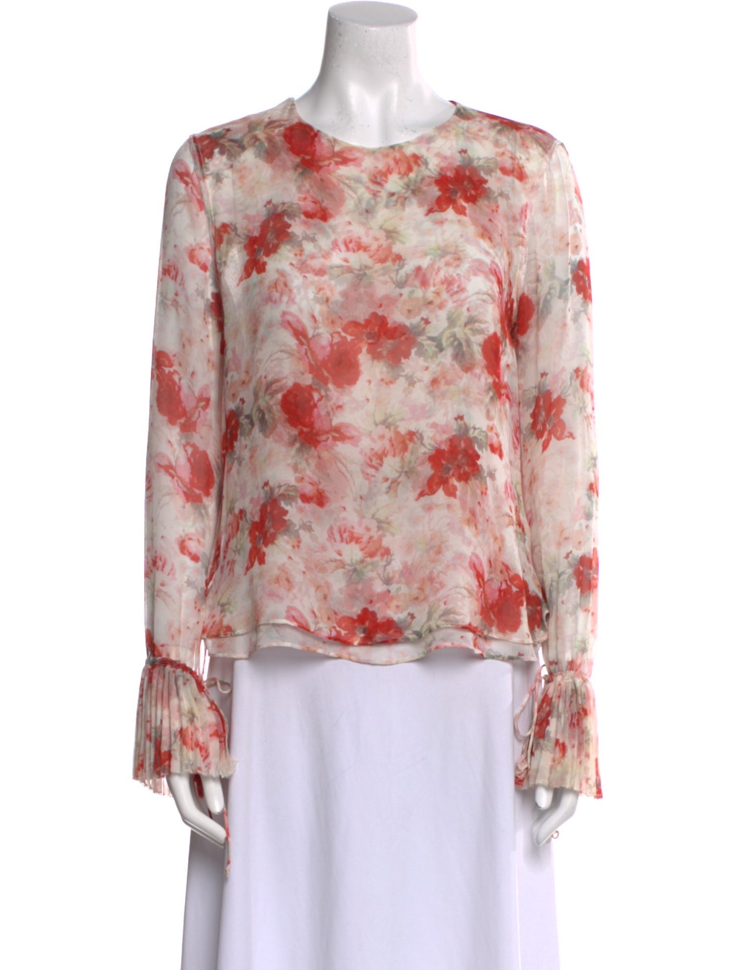 Intermix Printed Crew Neck Sweater