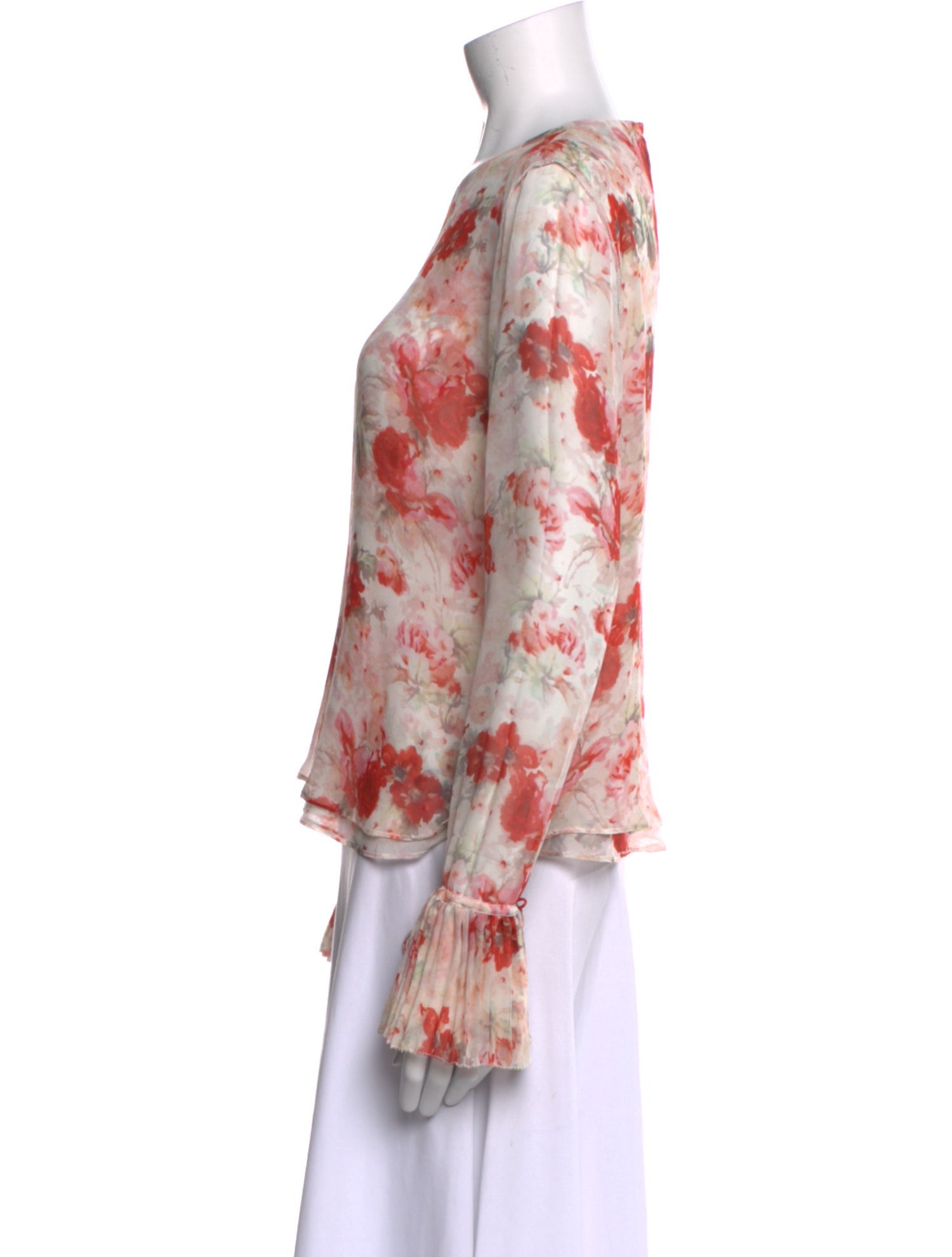 Intermix Printed Crew Neck Sweater