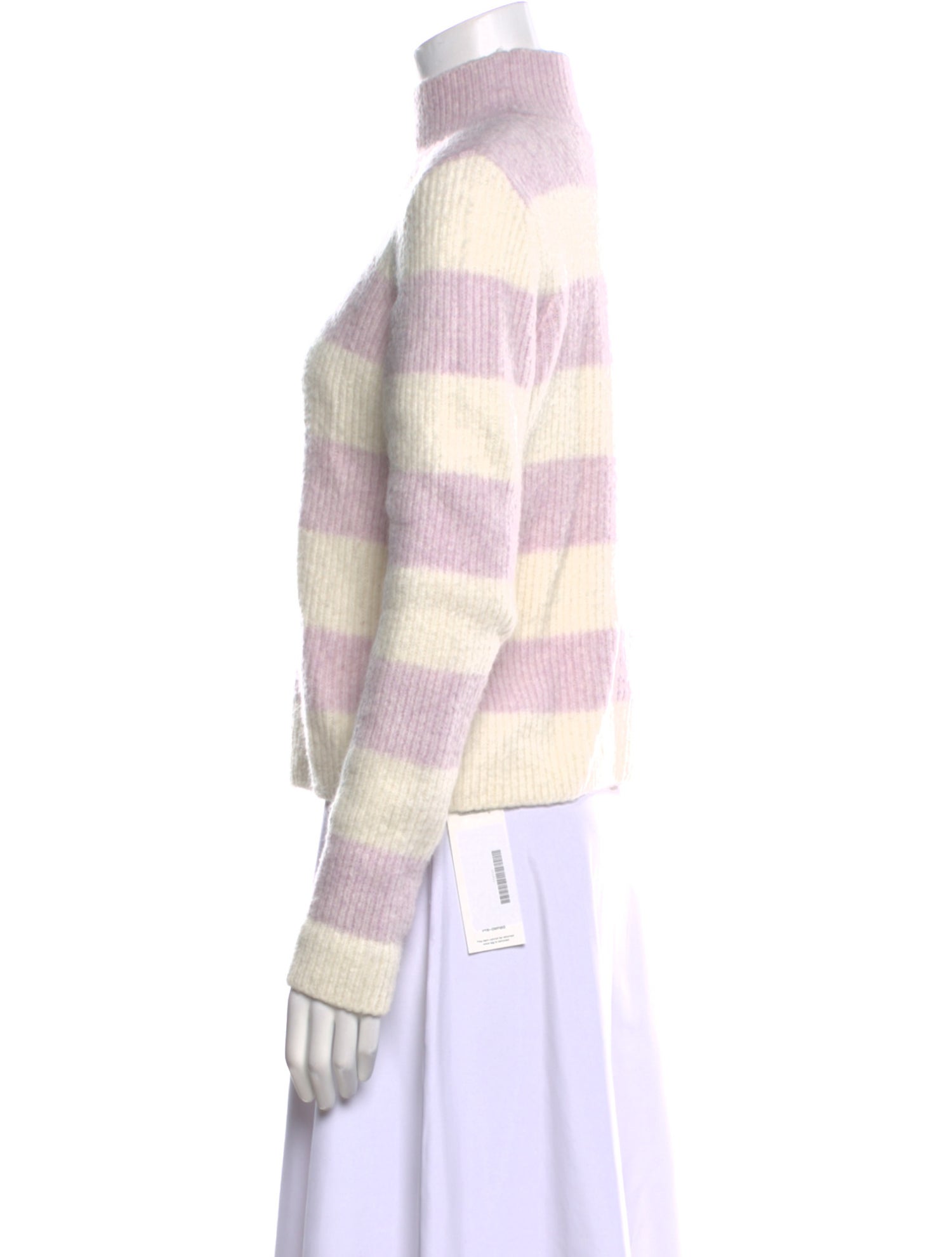 Intermix Striped Turtleneck Sweater