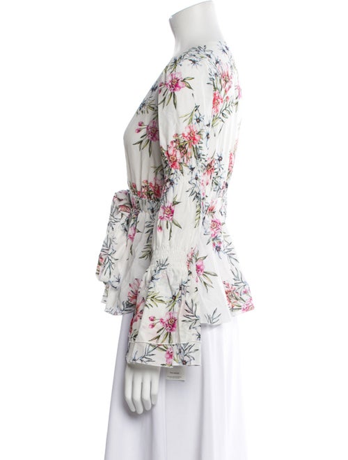 Intermix Printed V-Neck Sweater