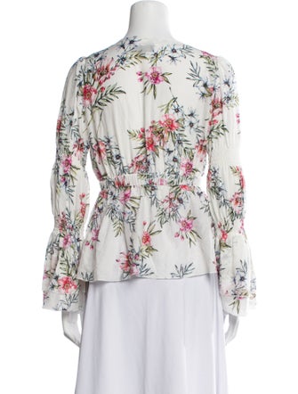 Intermix Printed V-Neck Sweater