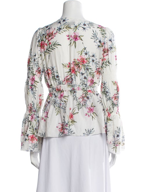 Intermix Printed V-Neck Sweater