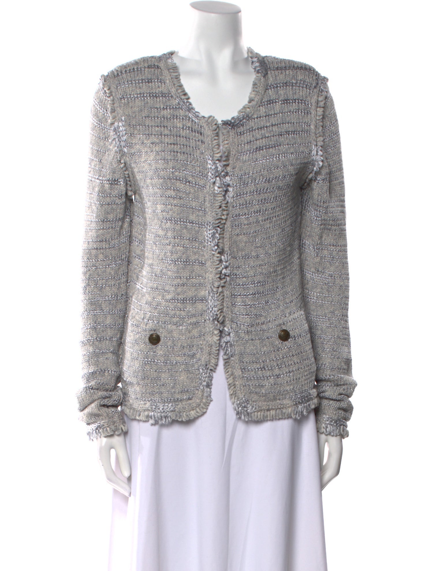 Intermix Scoop Neck Sweater