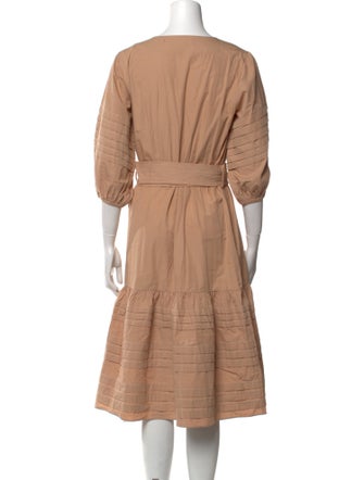 Intermix V-Neck Midi Length Dress