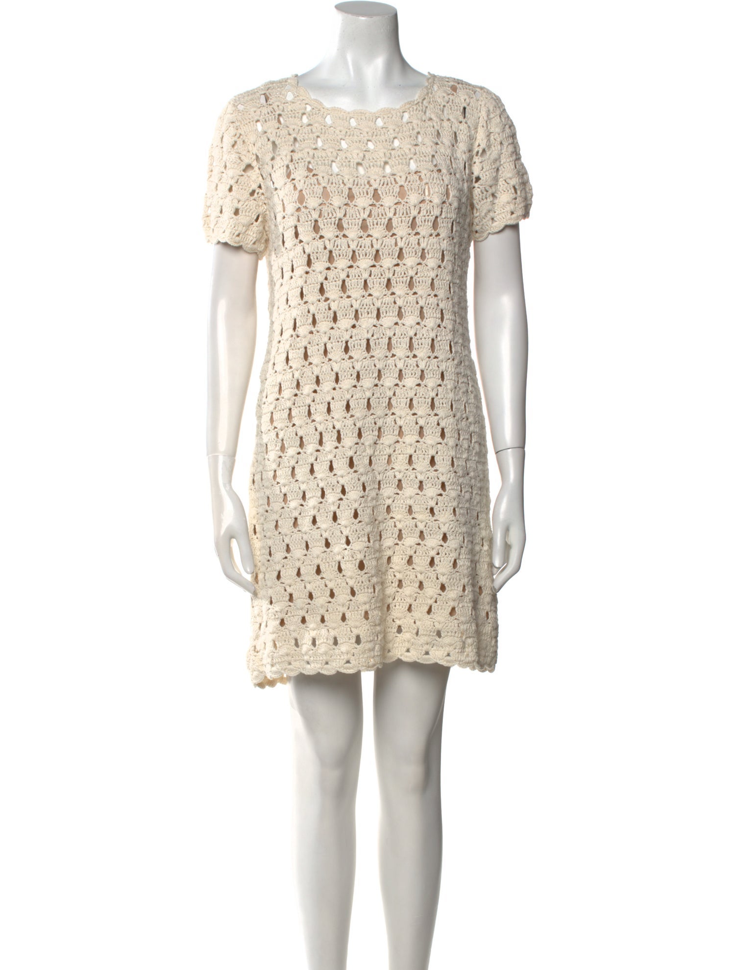 Intermix Scoop Neck Mini Dress