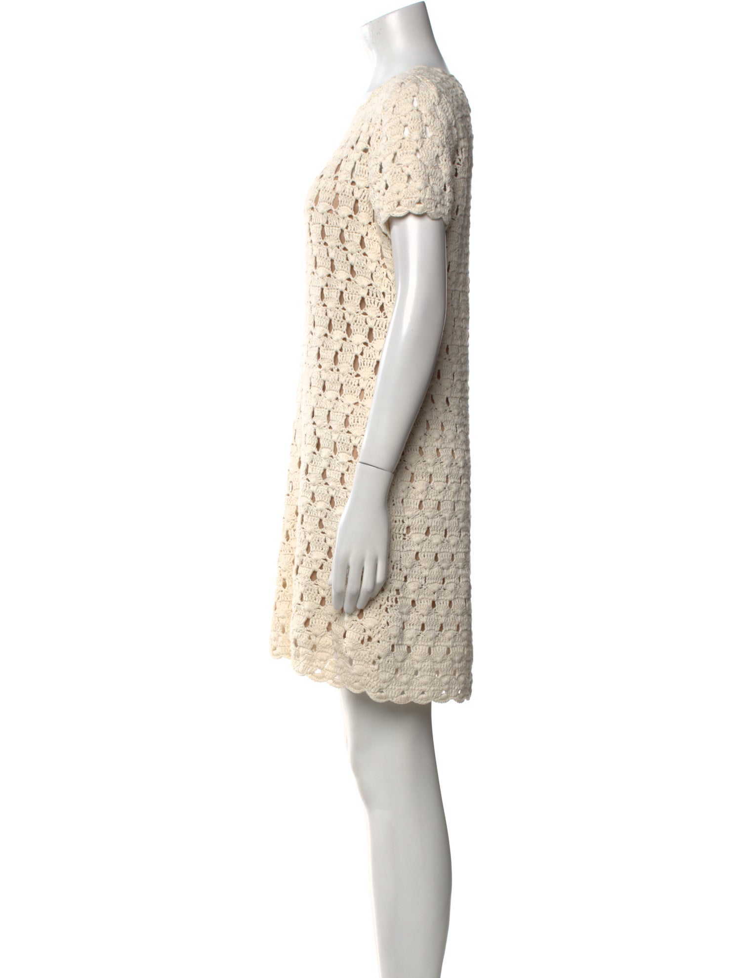 Intermix Scoop Neck Mini Dress