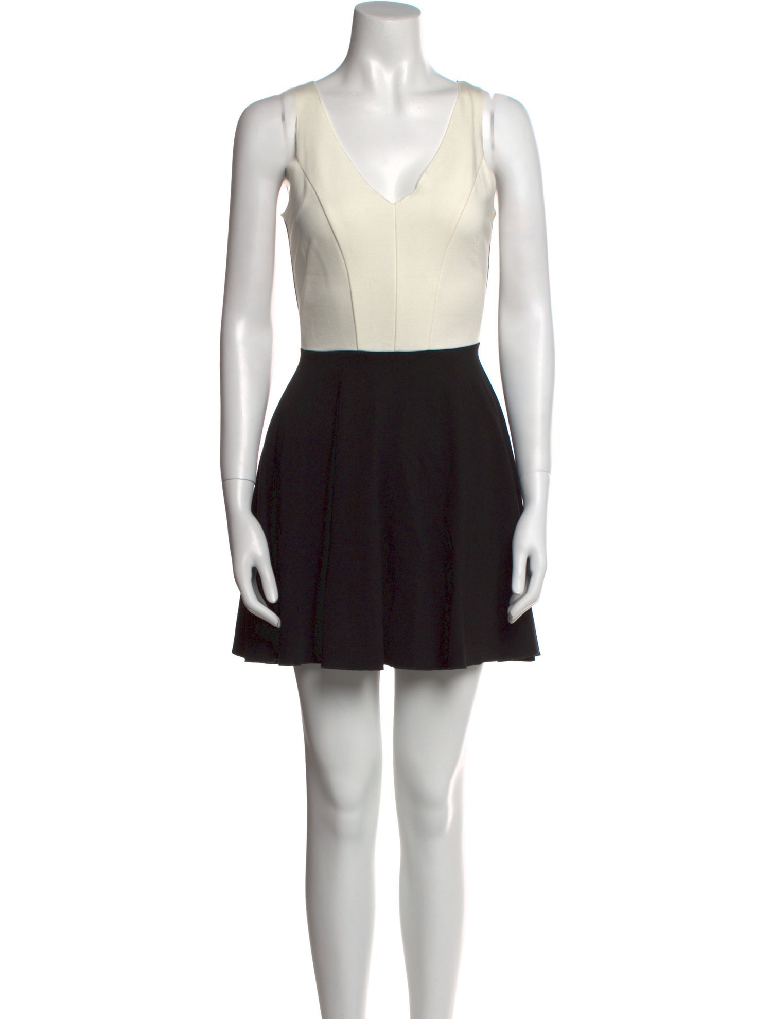 Intermix V-Neck Mini Dress