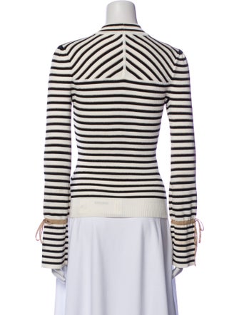 Intermix Striped Crew Neck Sweater