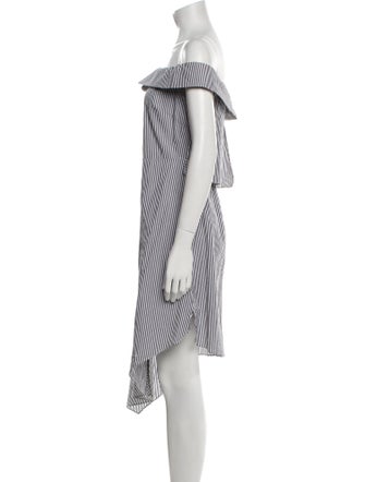 Intermix Striped Midi Length Dress