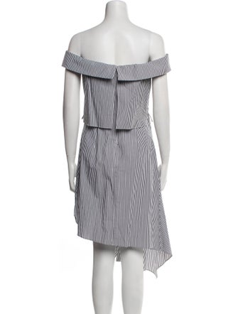 Intermix Striped Midi Length Dress