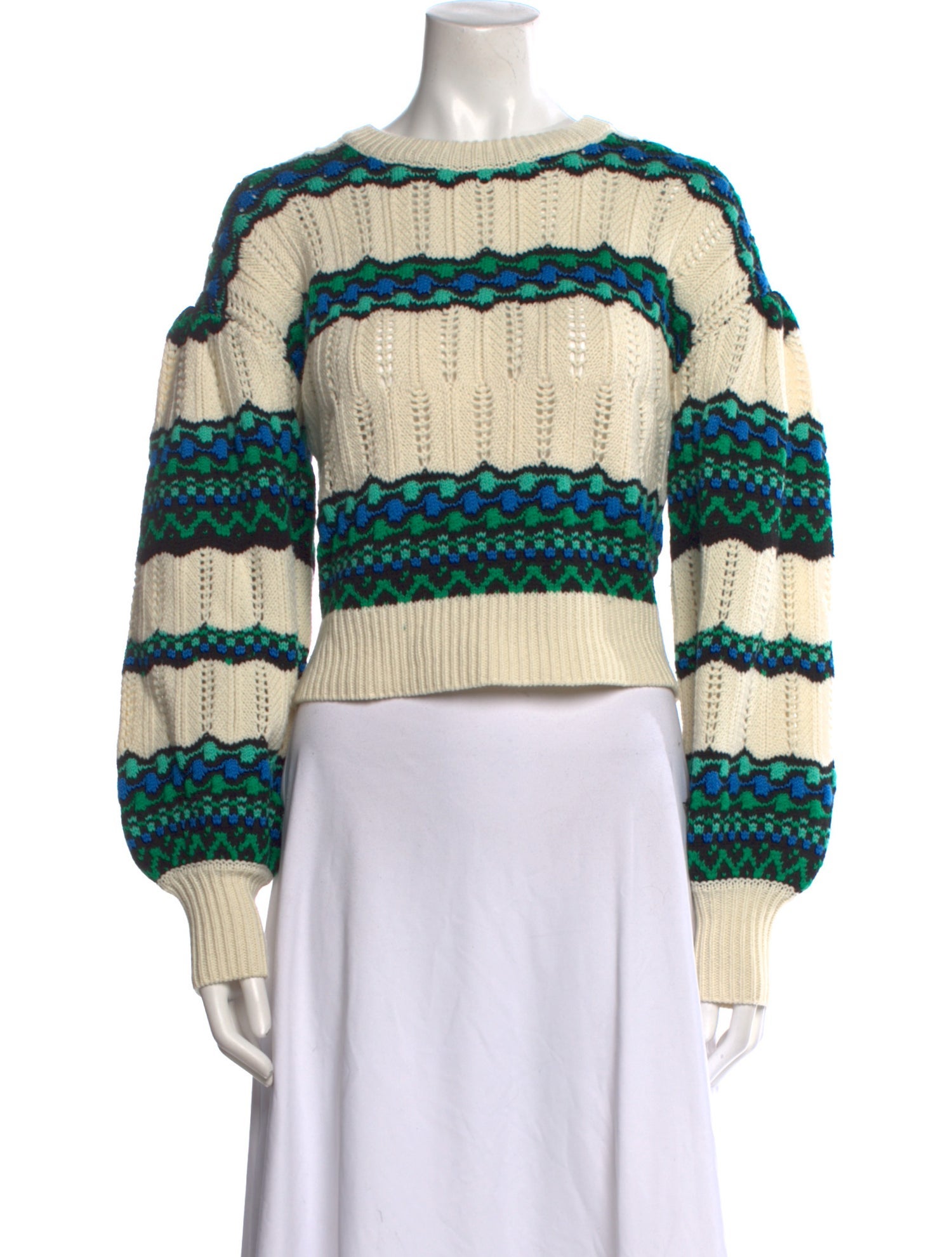 Intermix Wool Striped Sweater