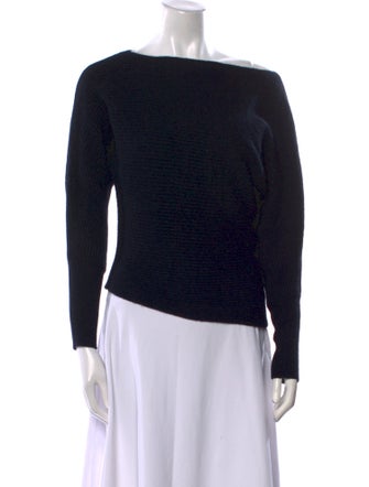 Intermix Wool Bateau Neckline Sweater