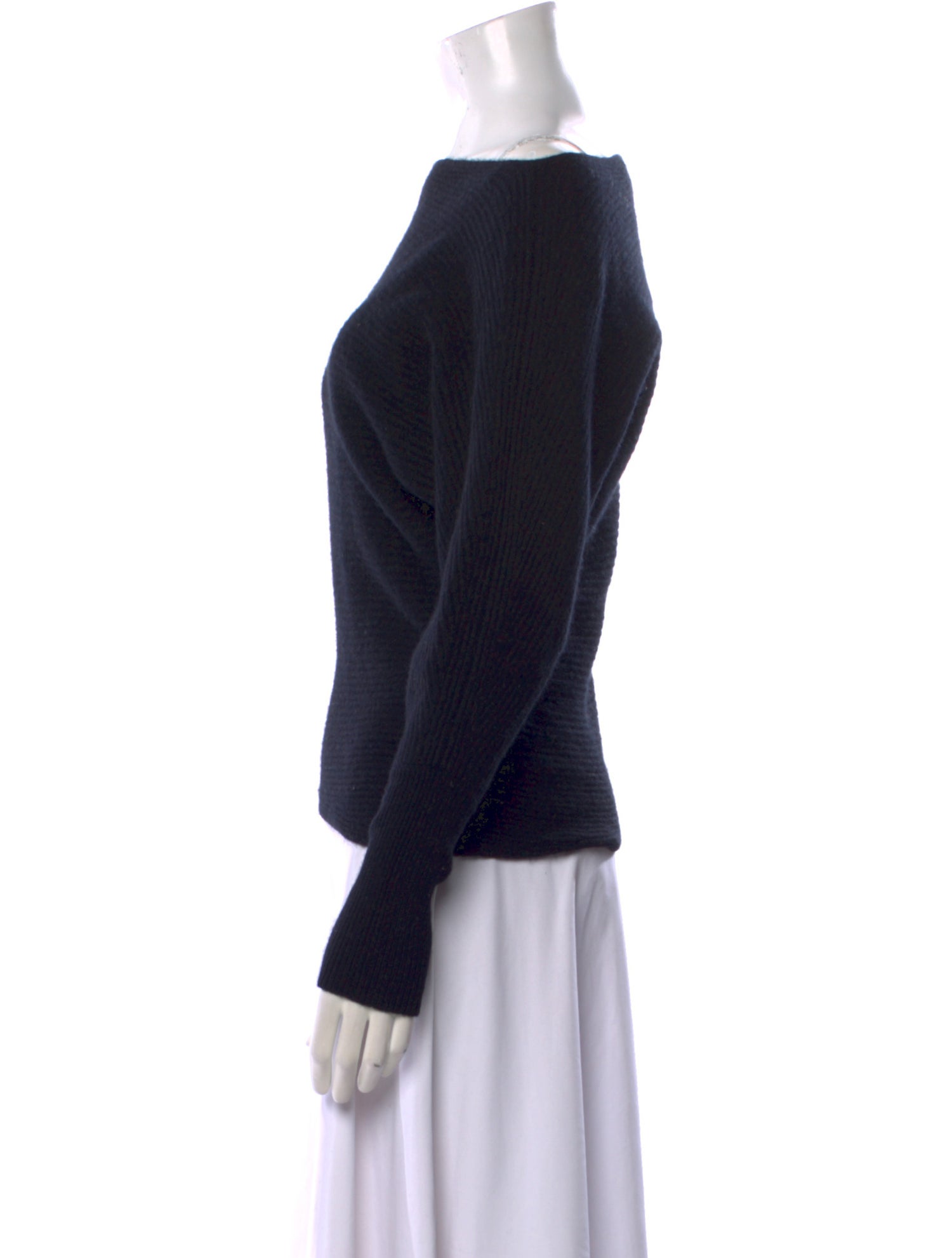 Intermix Wool Bateau Neckline Sweater