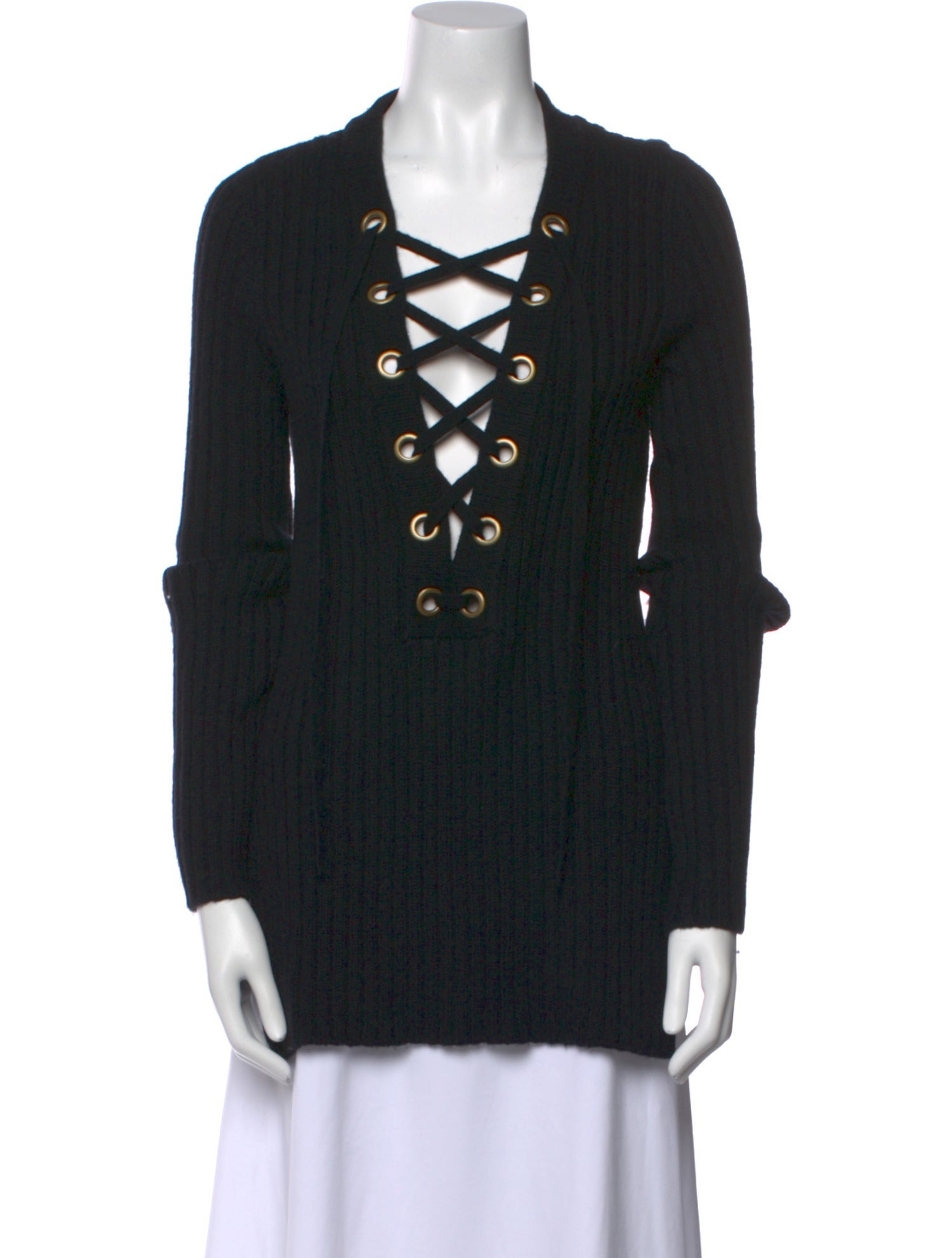 Intermix Wool V-Neck Sweater