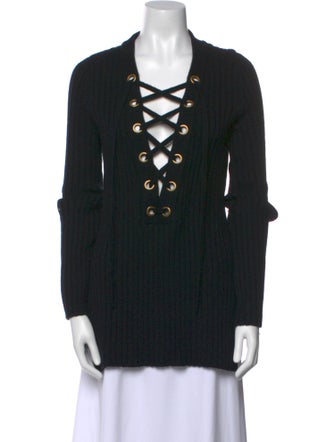 Intermix Wool V-Neck Sweater