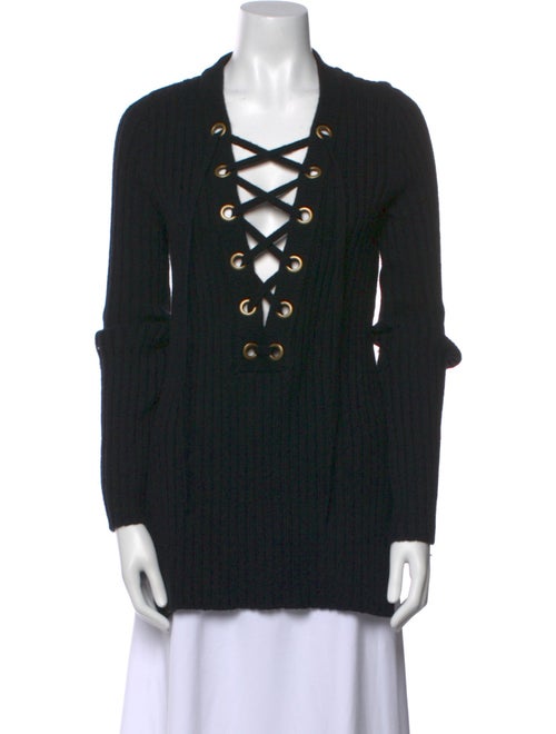 Intermix Wool V-Neck Sweater