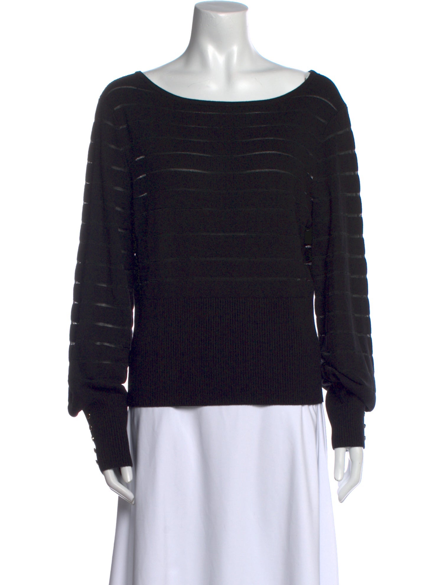 Intermix Scoop Neck Sweater