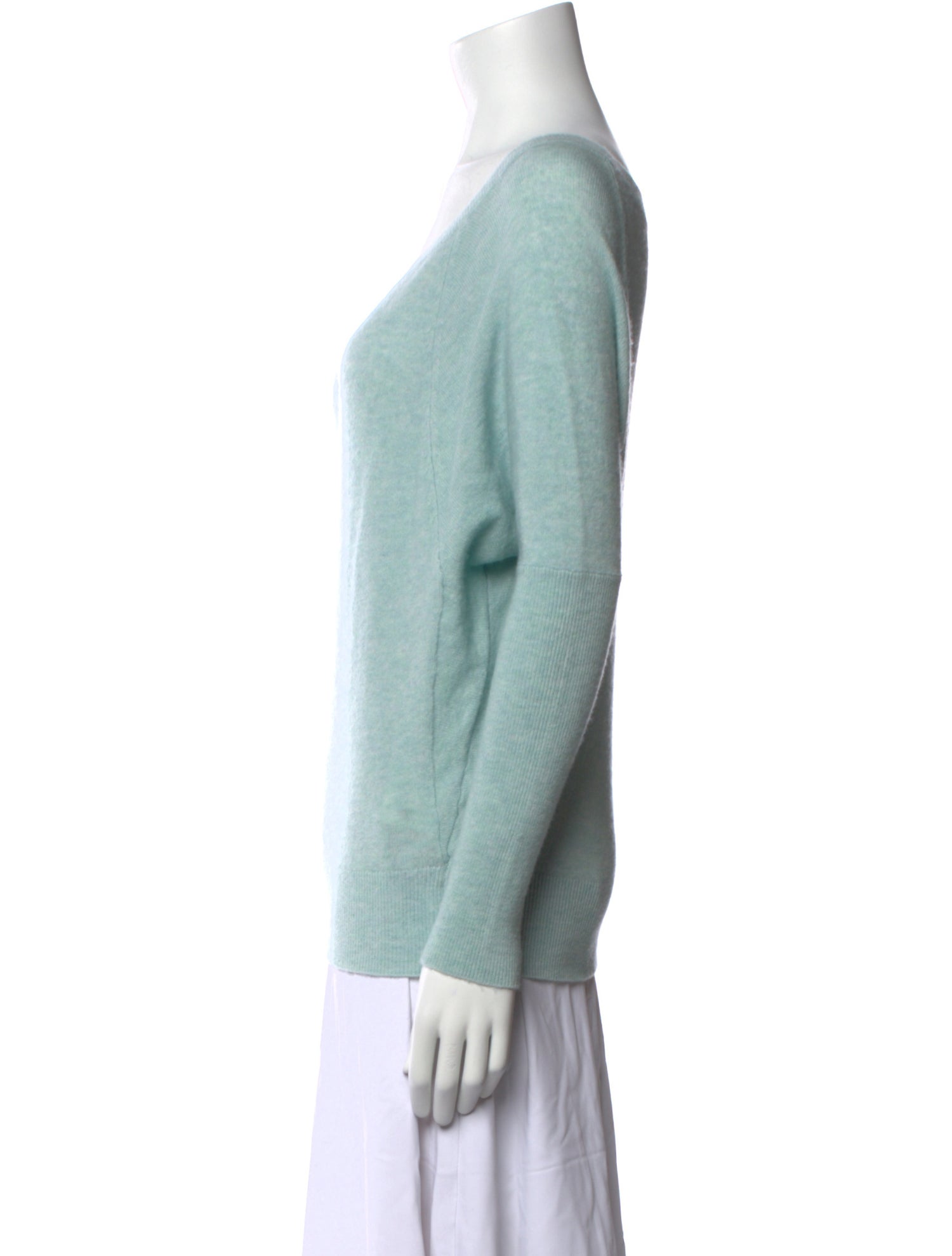 Intermix Wool Scoop Neck Sweater