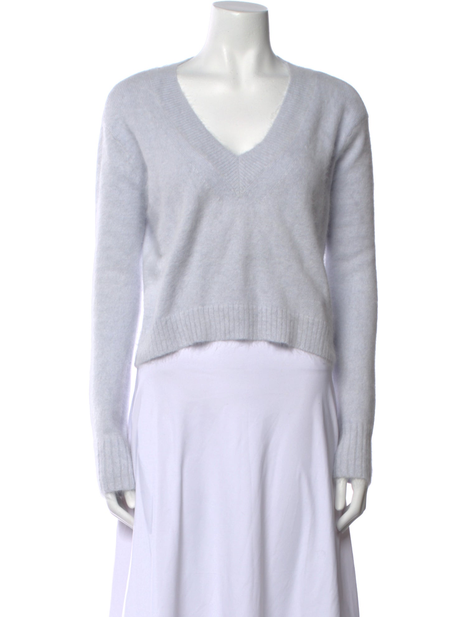 Intermix Angora V-Neck Sweater
