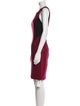 Intermix Colorblock Pattern Knee-Length Dress