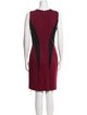 Intermix Colorblock Pattern Knee-Length Dress