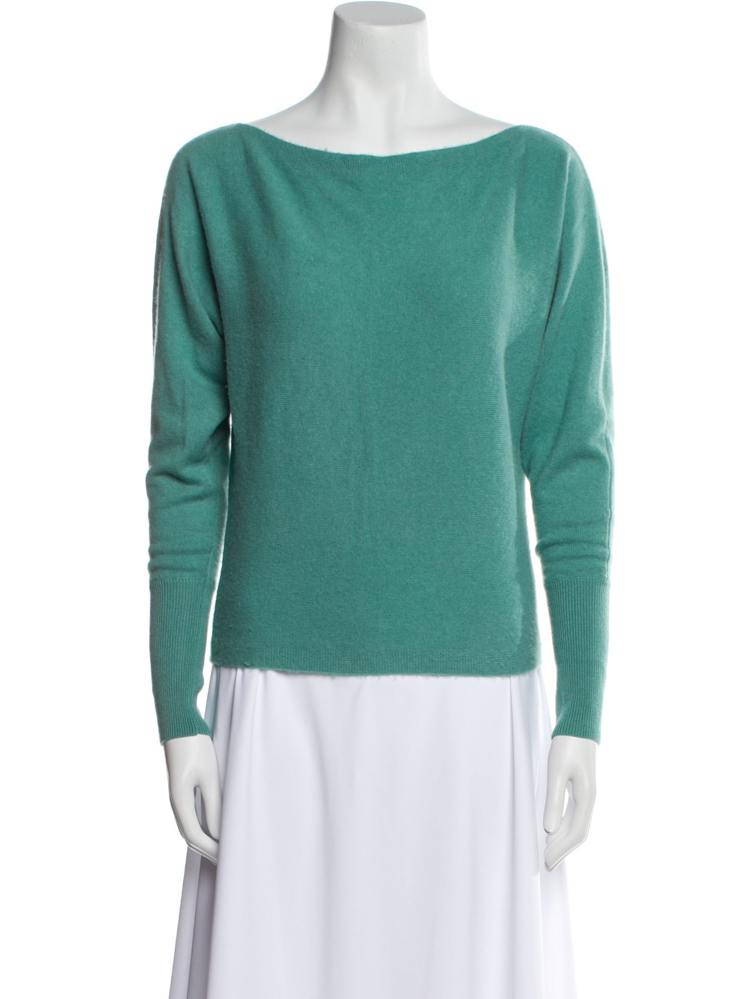 Intermix Cashmere Bateau Neckline Sweater