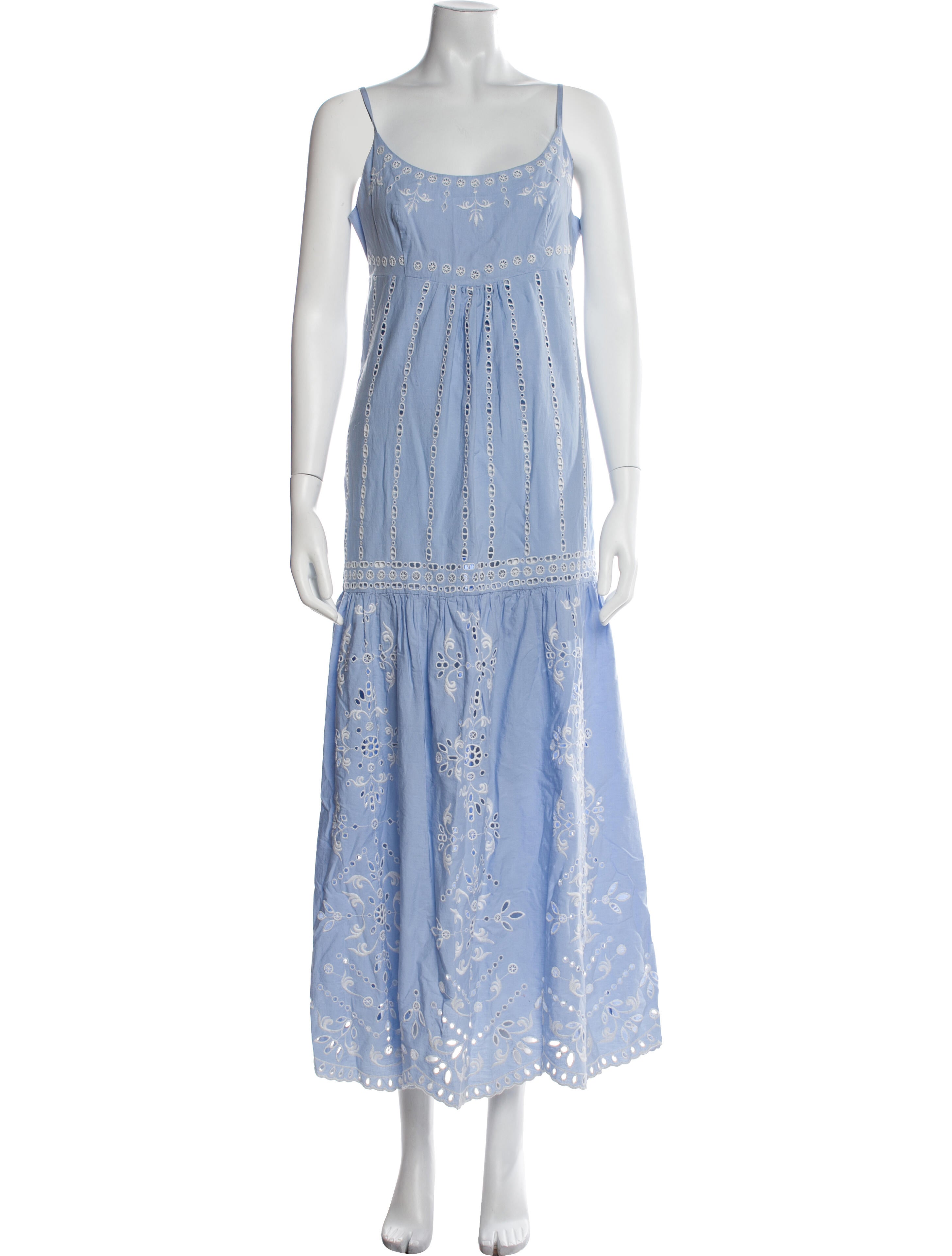 Intermix Scoop Neck Long Dress