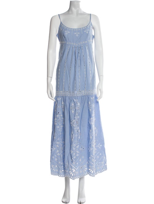 Intermix Scoop Neck Long Dress