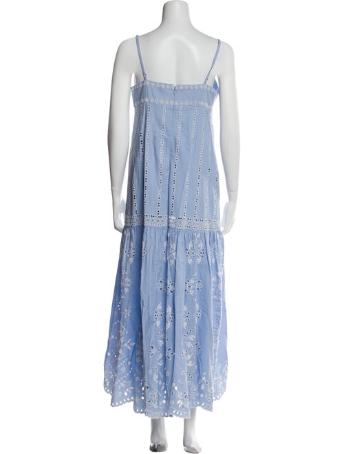 Intermix Scoop Neck Long Dress