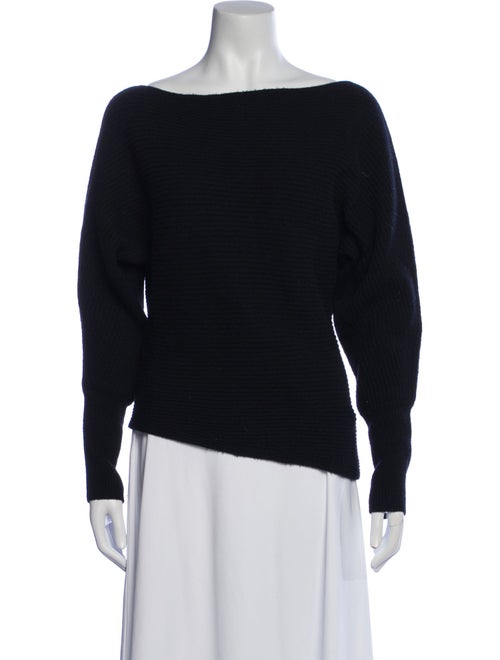 Intermix Wool Bateau Neckline Sweater