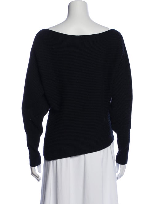 Intermix Wool Bateau Neckline Sweater