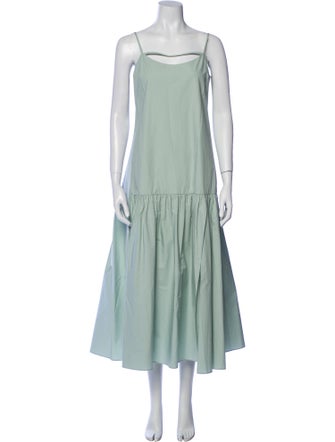 Intermix Square Neckline Long Dress