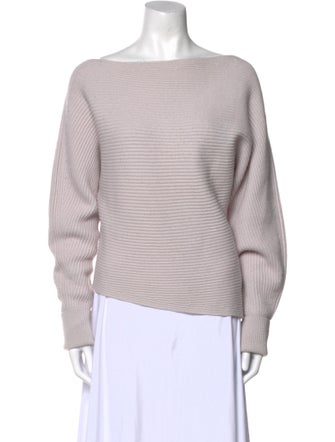 Intermix Wool Bateau Neckline Sweater