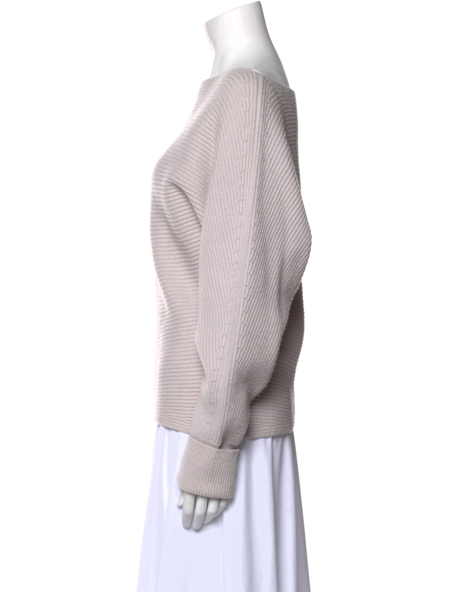 Intermix Wool Bateau Neckline Sweater