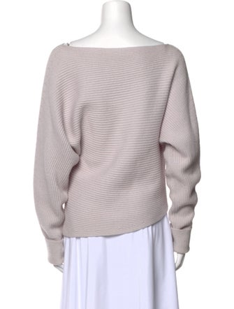 Intermix Wool Bateau Neckline Sweater