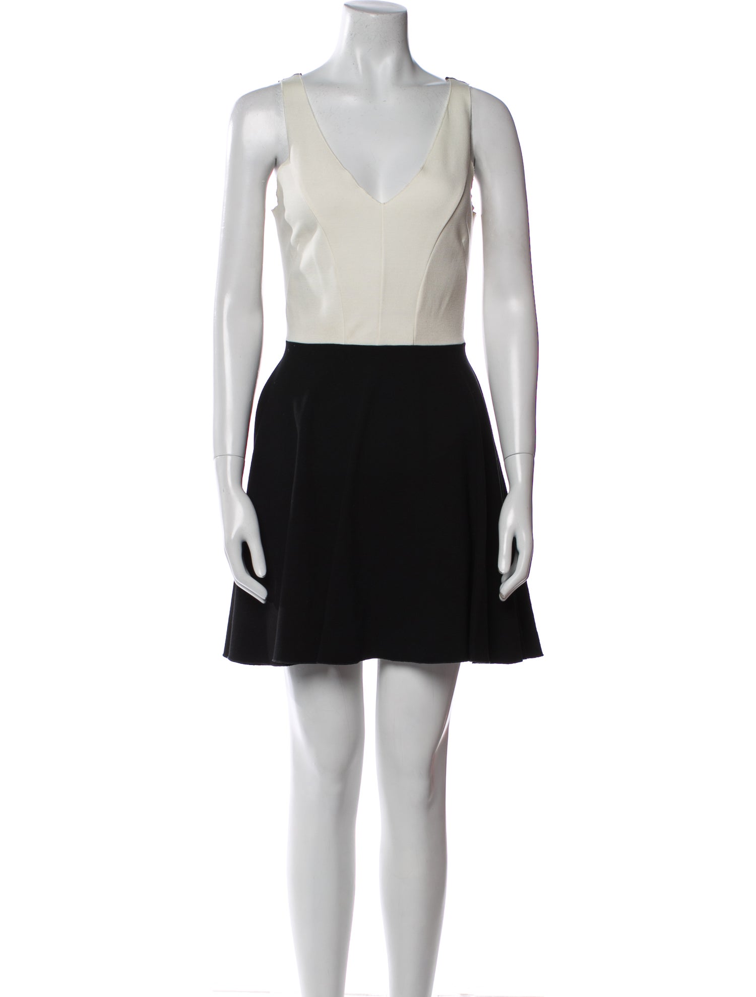 Intermix V-Neck Mini Dress